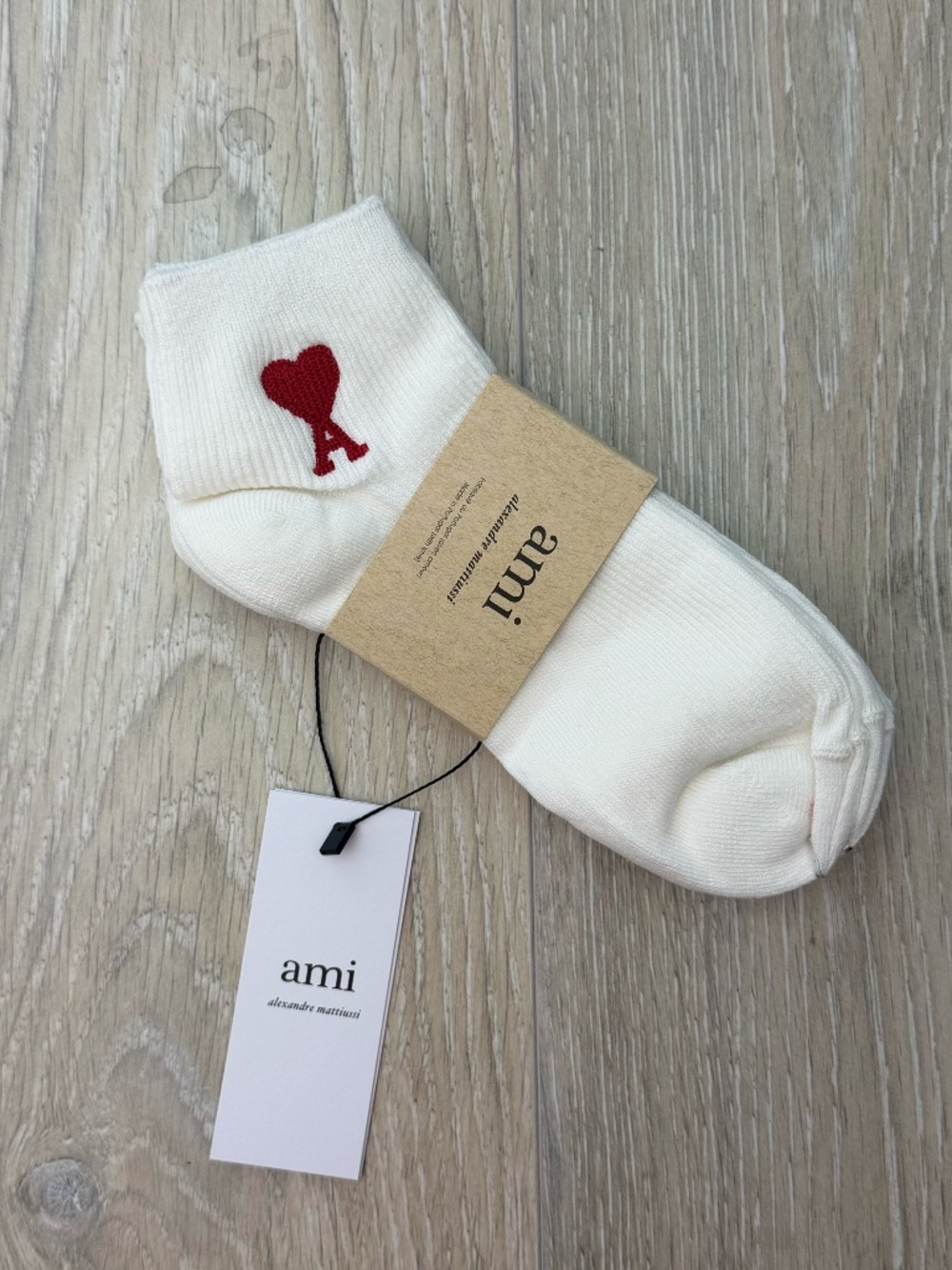 3 Pairs Ankle Socks White AMI Socks Brand New AMI